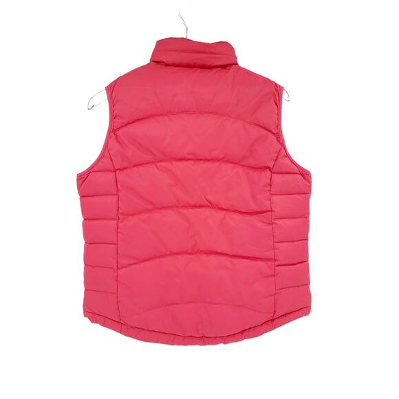 2/$30 LL BEAN Goose Down Puffer Vest Size S Quilted Fuchsia Pink Pockets Zip - Picture 7 of 8